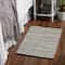 DII® Black Dobby Stripe Hand-Loomed Rug, 2ft. x 3ft.